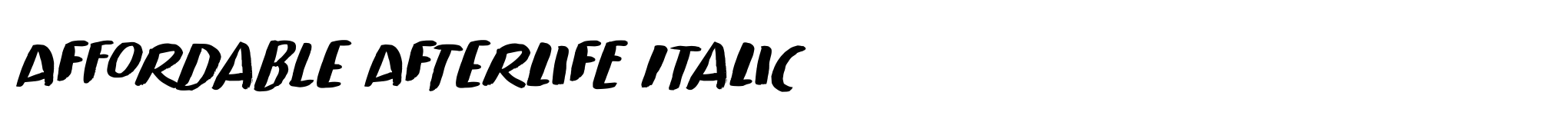 Affordable Afterlife Italic image